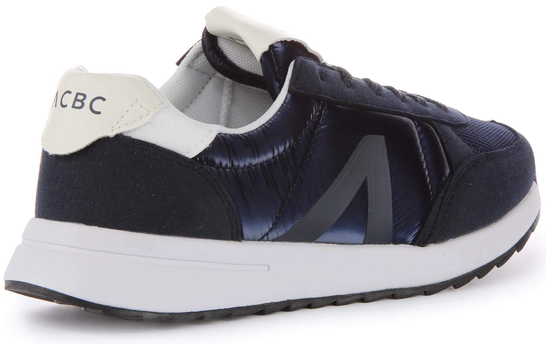 ACBC Lace up Trainers In Navy White Adaptive Base