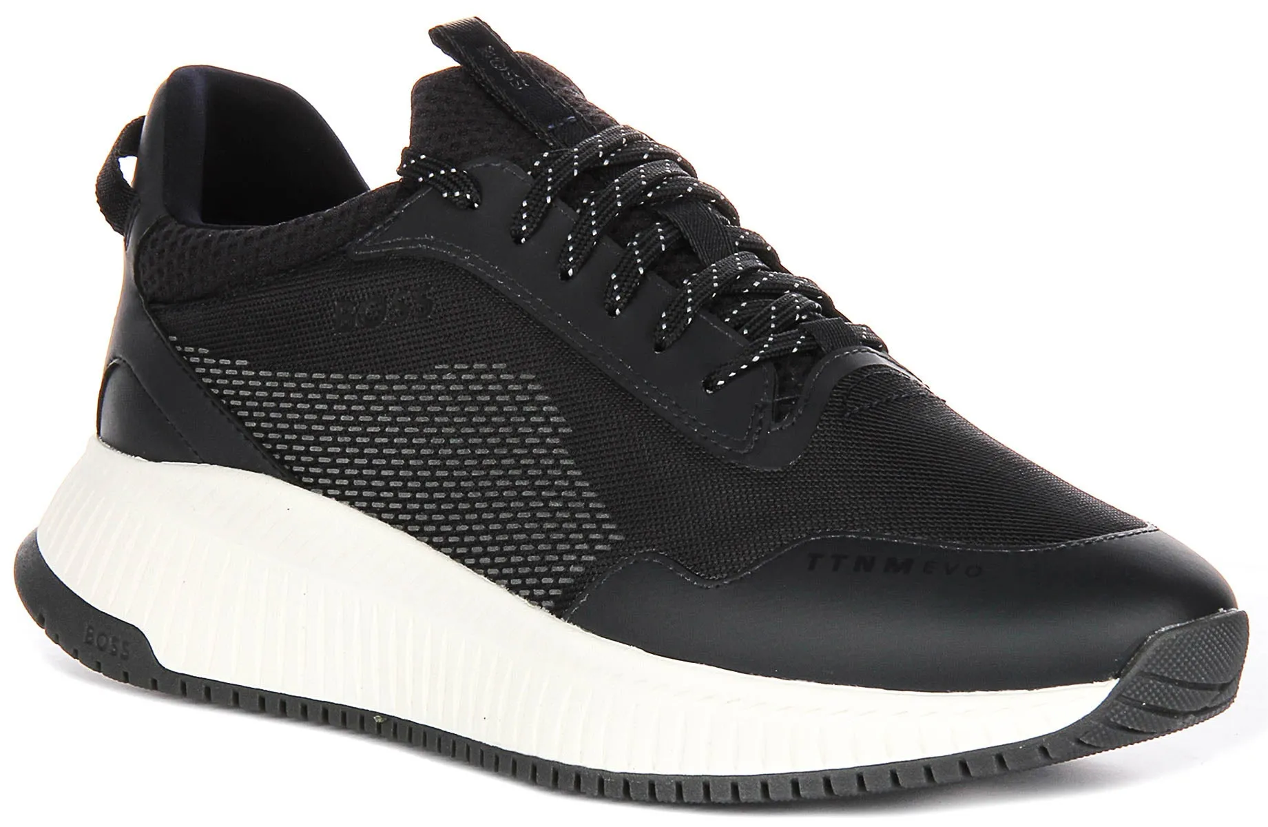 Boss Ttnm Evo Slon In Dark Blue For Men Neutral shape accommodates diverse foot types