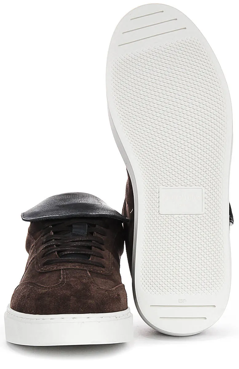 Active Flex Pantofola D'Oro Forte Low Suede In Brown Blue For Men