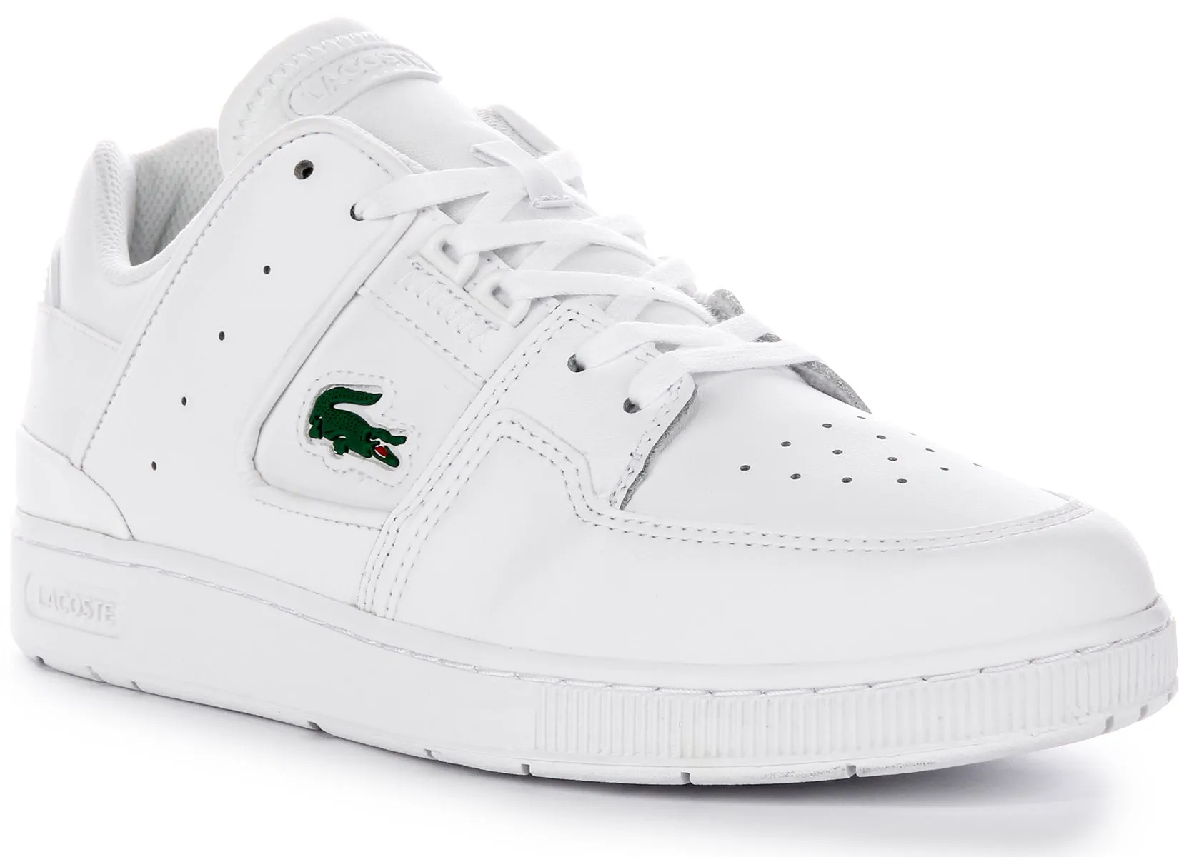 Lacoste Court Cage In White For Men Flex Comfort