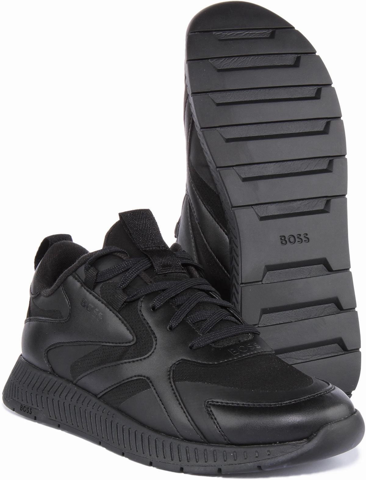 Active Foam Boss Titanium Runner In Black For Men