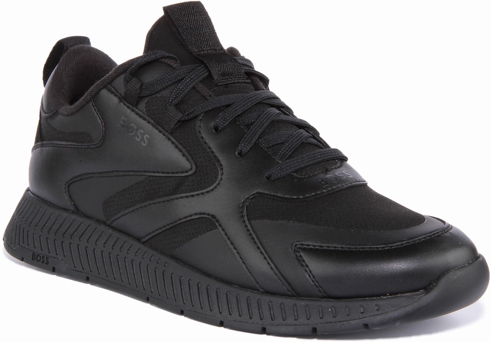 Light emitting Boss Titanium Runner In Black For Men