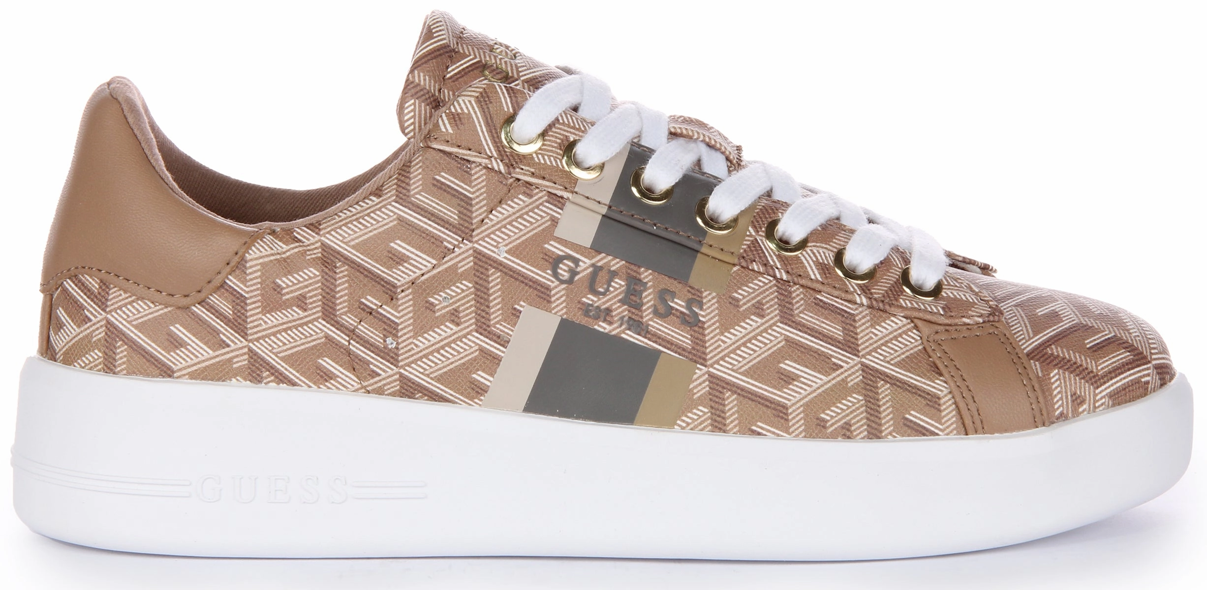 Active Frame Guess Reyhana G Cube Trainer In Taupe