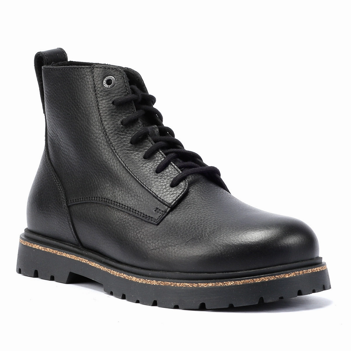 Active Motion Birkenstock Highwood Lace Mid Leather Men's Black Boots