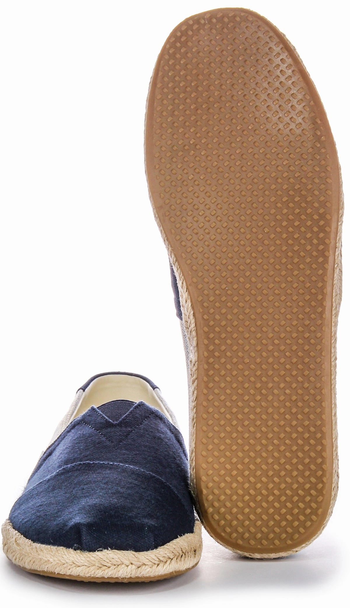 Active Walk Toms Alpargata Strip Rope Sole In Navy For Men