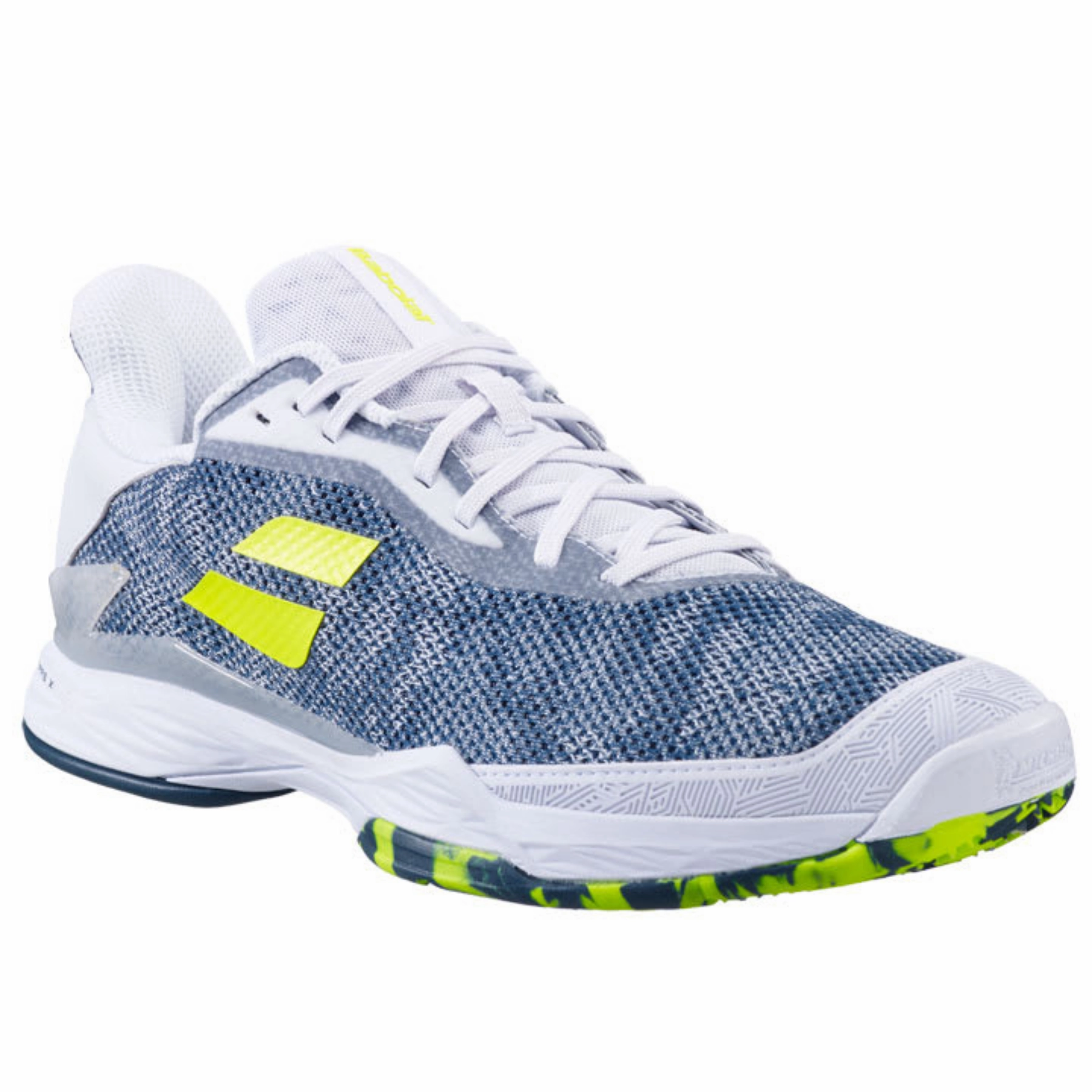 Adaptive Power Babolat Jet Tere Clay Men's Tennis Shoes -  White/Dark Blue