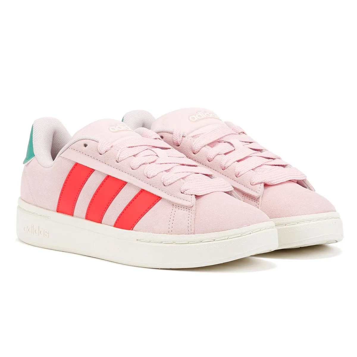Adidas Grand Court Alpha 00s Women's Pink/Red/Green Trainers Speed Focus