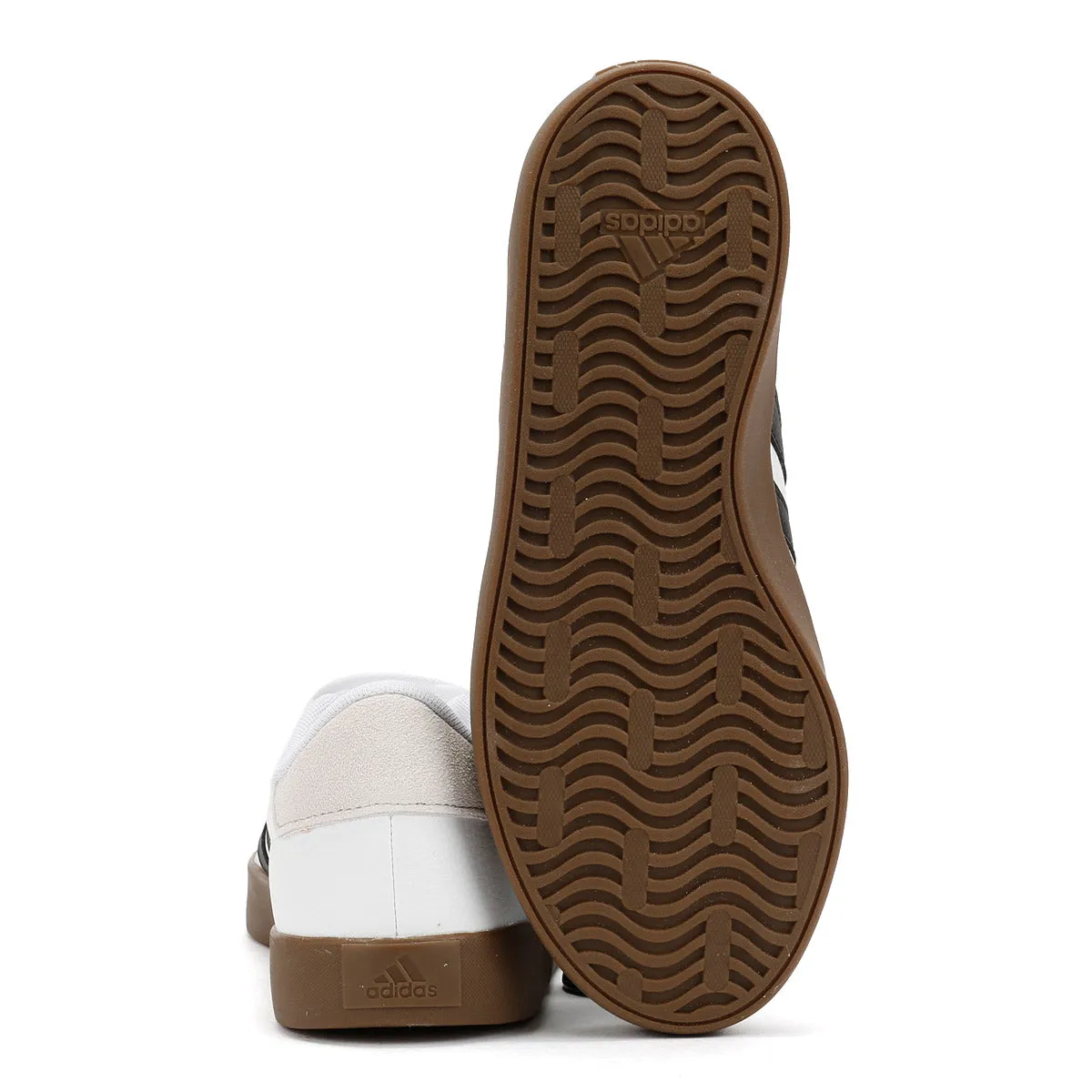 Adidas VL Court 3.0 Women's White/Brown Trainers Foot Cradle