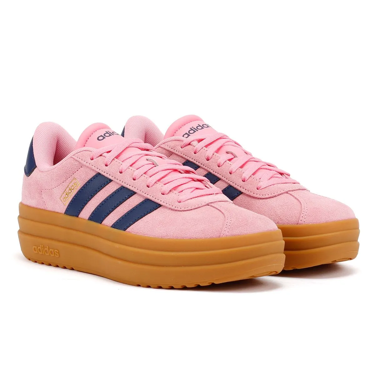 Adidas VL Court Bold Women's Pink/Blue/Gold Trainers Bounce Ease