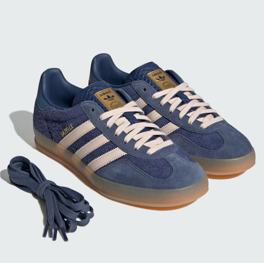 adidas - Gazelle Indoor - Dark Blue/Bliss Orange - Unisex [JI0322] Lightweight Look