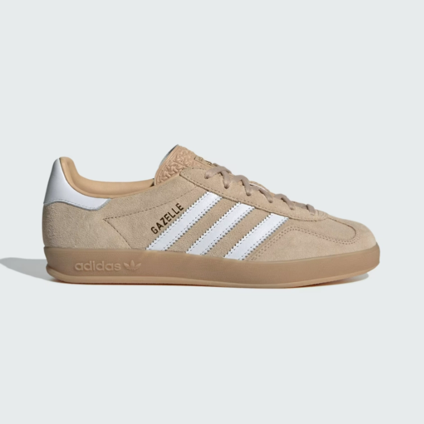 recovery running shoes adidas - Gazelle Indoor - Magic Beige/Cloud White  -Women's [IH5482]