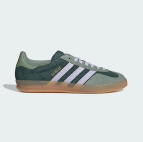 adidas - Gazelle Indoor - Mineral Green/Silver Dawn - Unisex [JI0323] snug fit shoes