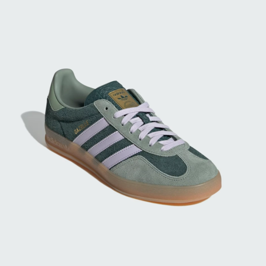 adidas - Gazelle Indoor - Mineral Green/Silver Dawn - Unisex [JI0323] Lightweight Performance Gear