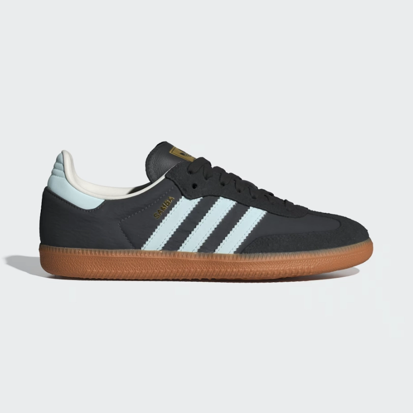 adidas - Samba OG - Carbon/Almost Blue - Women's [ID0493] water - proof Waterproof Material