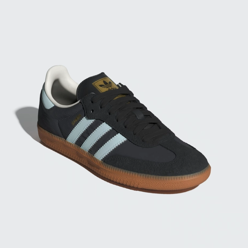 adidas - Samba OG - Carbon/Almost Blue - Women's [ID0493] High Flexibility Feature