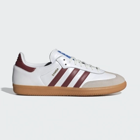 adidas - Samba OG - Cloud White/Burgundy - Unisex [IF3813] narrow - width options shoes