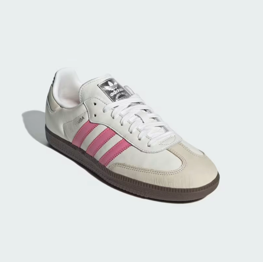 adidas - Samba OG - Cloud White/Lucid Pink - Women's [IG1962] Adjustable Strap System
