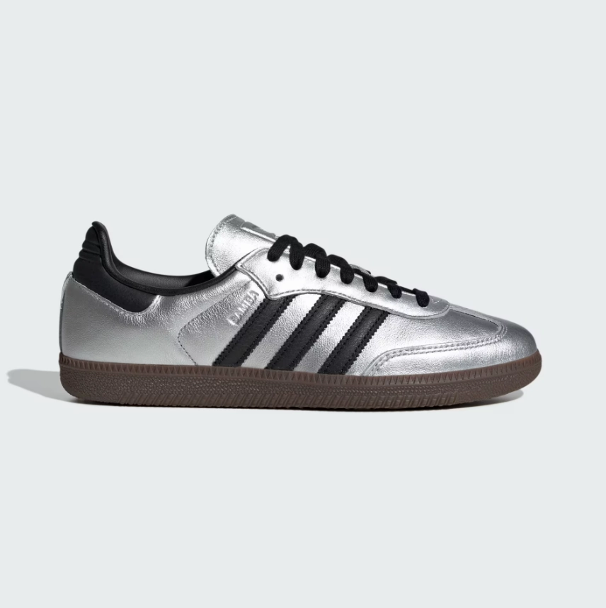 adidas - Samba OG - Silver Metallic/Core Black - Women's [JI4218] trail running shoes recovery - aid