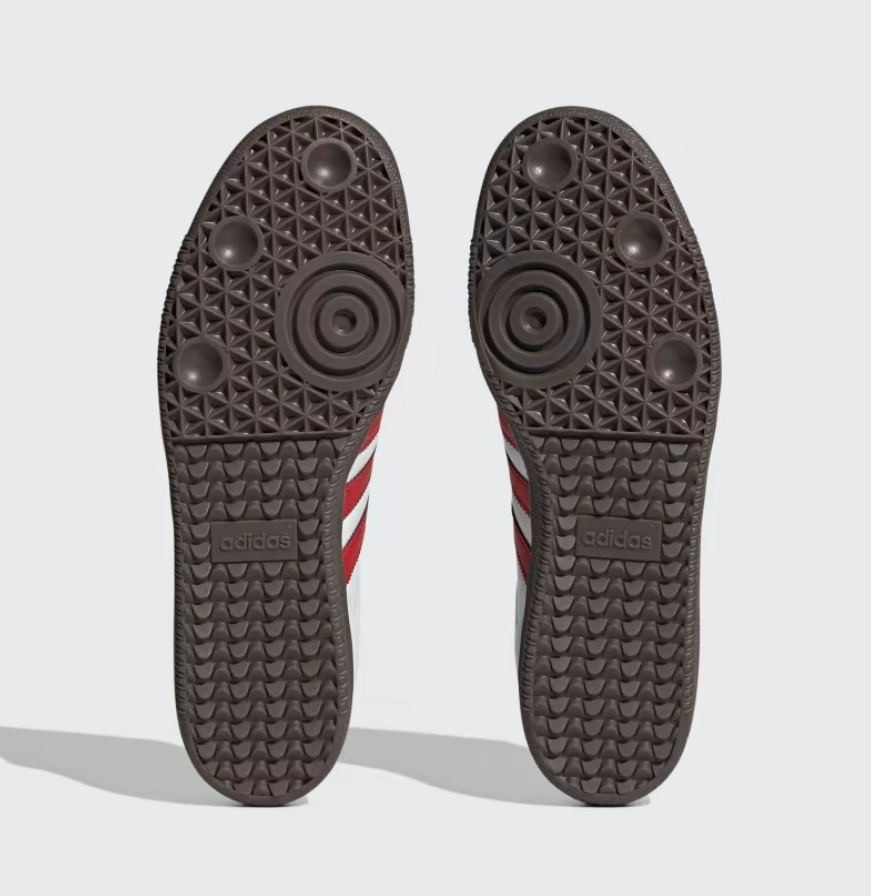 adidas - Samba OG  - White/Better Scarlet - Unisex [IG1025] Responsive Midsole