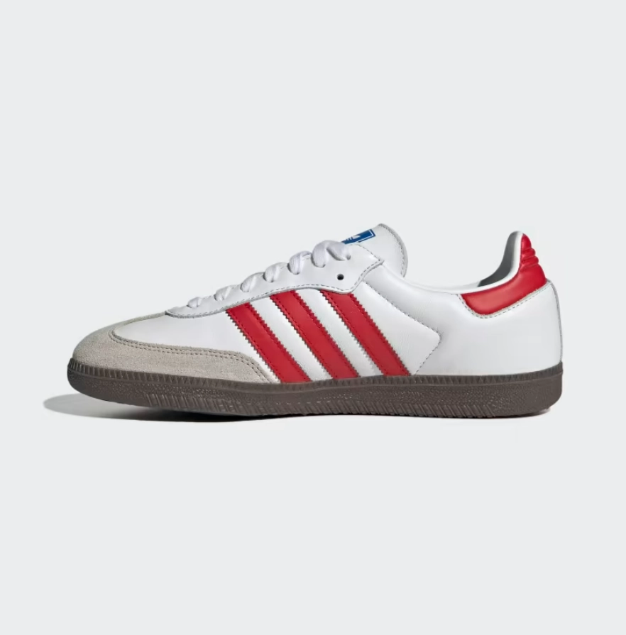 adidas - Samba OG  - White/Better Scarlet - Unisex [IG1025] Responsive Midsole