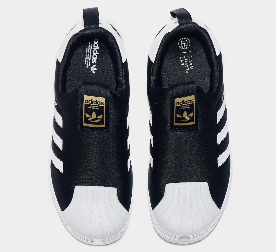 adidas - Superstar 360 C - Black/White/Gold Metallic - Kids [GX3231] Comfort - Focused Features