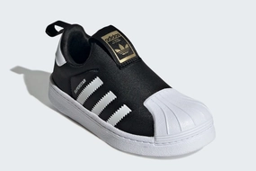adidas - Superstar 360 C - Black/White/Gold Metallic - Kids [GX3231] Race ready running shoes for men in their 30s