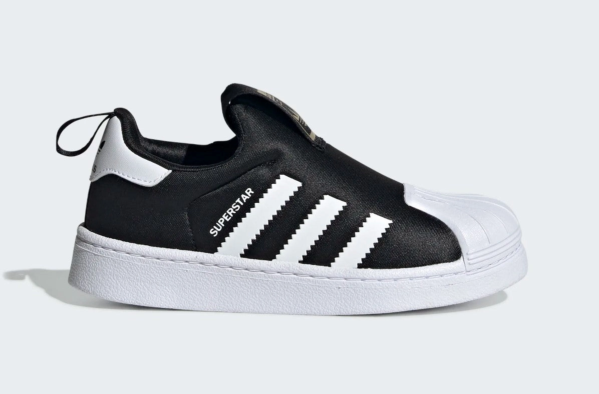 adidas - Superstar 360 C - Black/White/Gold Metallic - Kids [GX3231] Comfort - Focused Features