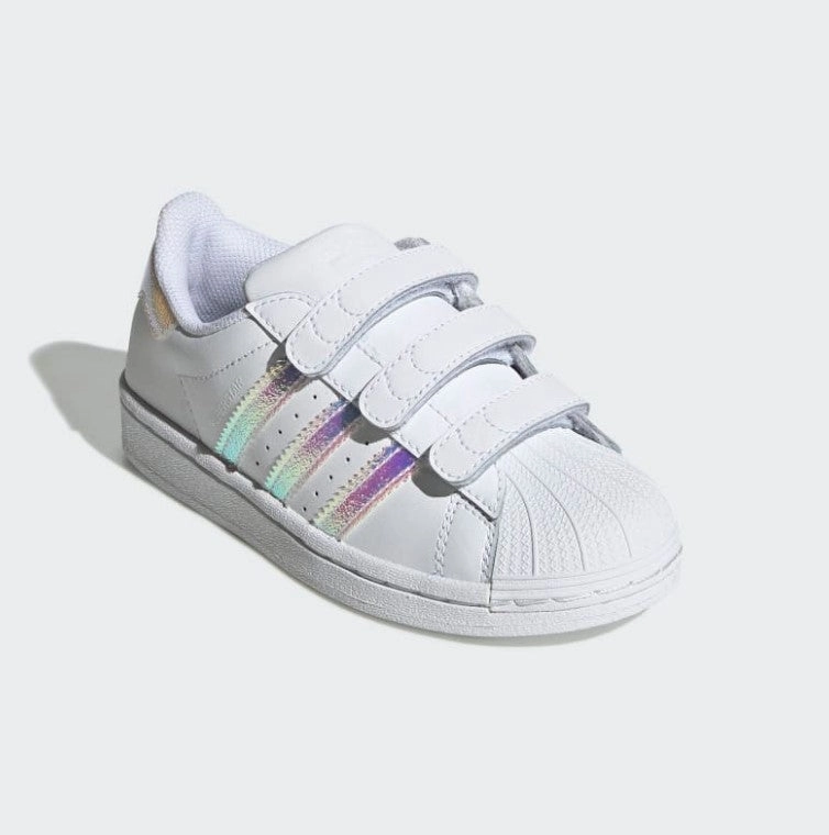 adidas - Superstar CF C -  Cloud White - Kids [FV3655] Motion Return