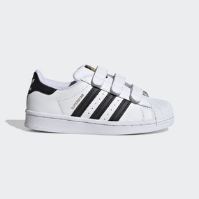 synthetic leather shoe inserts adidas - Superstar CF C - Cloud White/Black - Kids [EF4838]