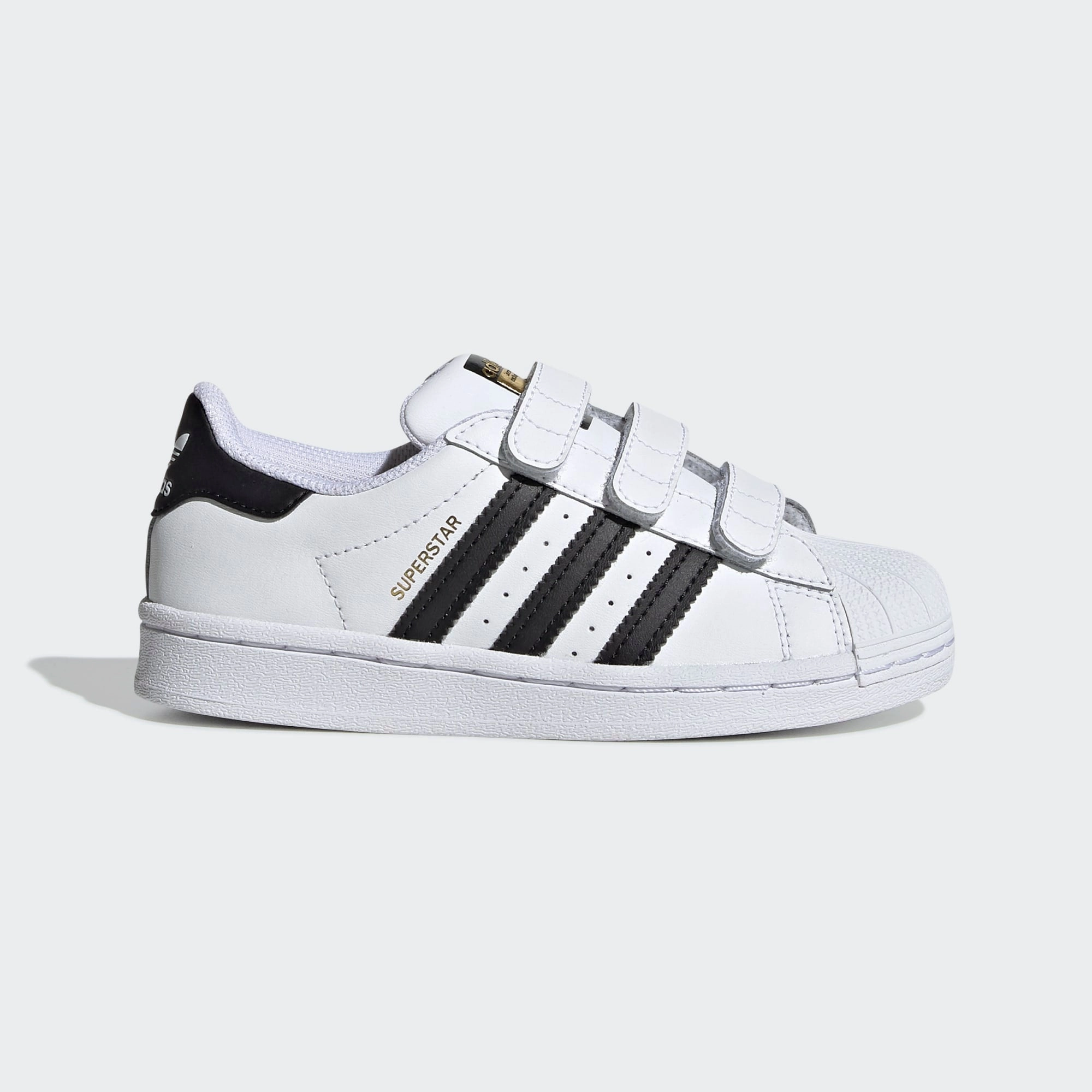 synthetic leather shoe inserts adidas - Superstar CF C - Cloud White/Black - Kids [EF4838]