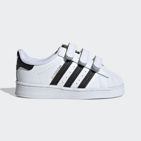 adidas - Superstar Cf Inf - Cloud White/Black - Kids [EF4842] tempo - run shoes