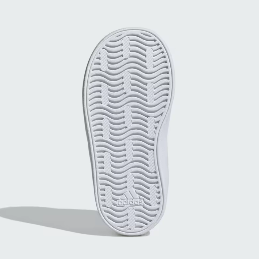 adidas - VL Court 3.0 CF - Black/White Velcro -Kids [ID9158] Stretchable shoe mesh