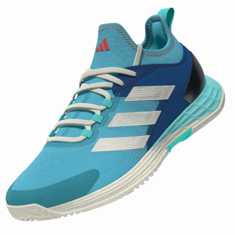 Adidas Adizero Ubersonic 4.1  Men Tennis Shoes - Turquoise / Light Aqua / Off White Softness Pivot