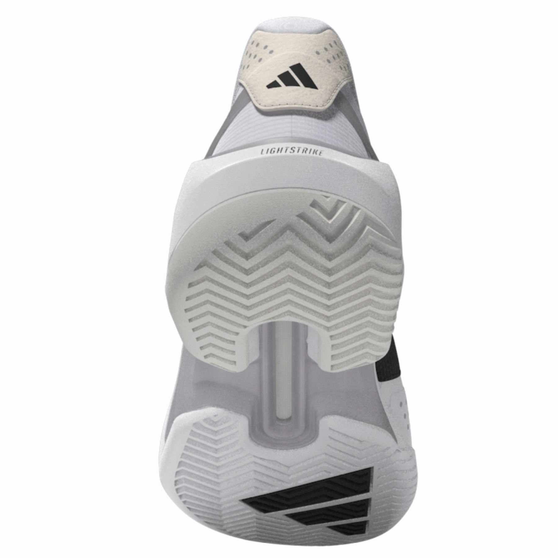 Adidas Adizero Ubersonic 5M Men Tennis Shoes - Cloud White / Core Black / Silver Metallic Stability Speed