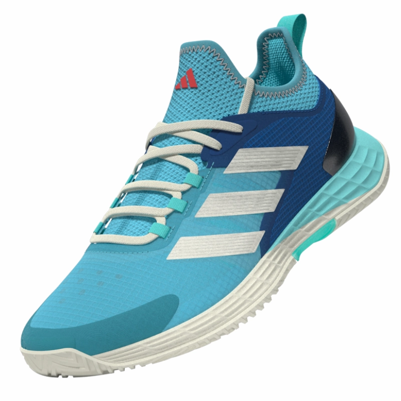 Adidas Adizero Ubersonic Womens Tennis Shoes - Turquoise / Off White Stable Fit