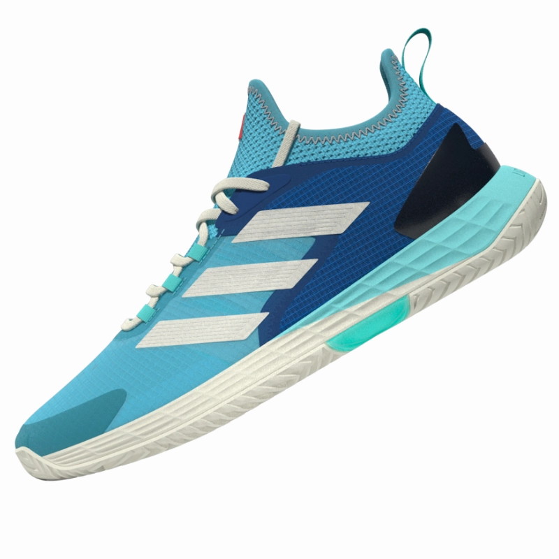 Adidas Adizero Ubersonic Womens Tennis Shoes - Turquoise / Off White Stable Fit