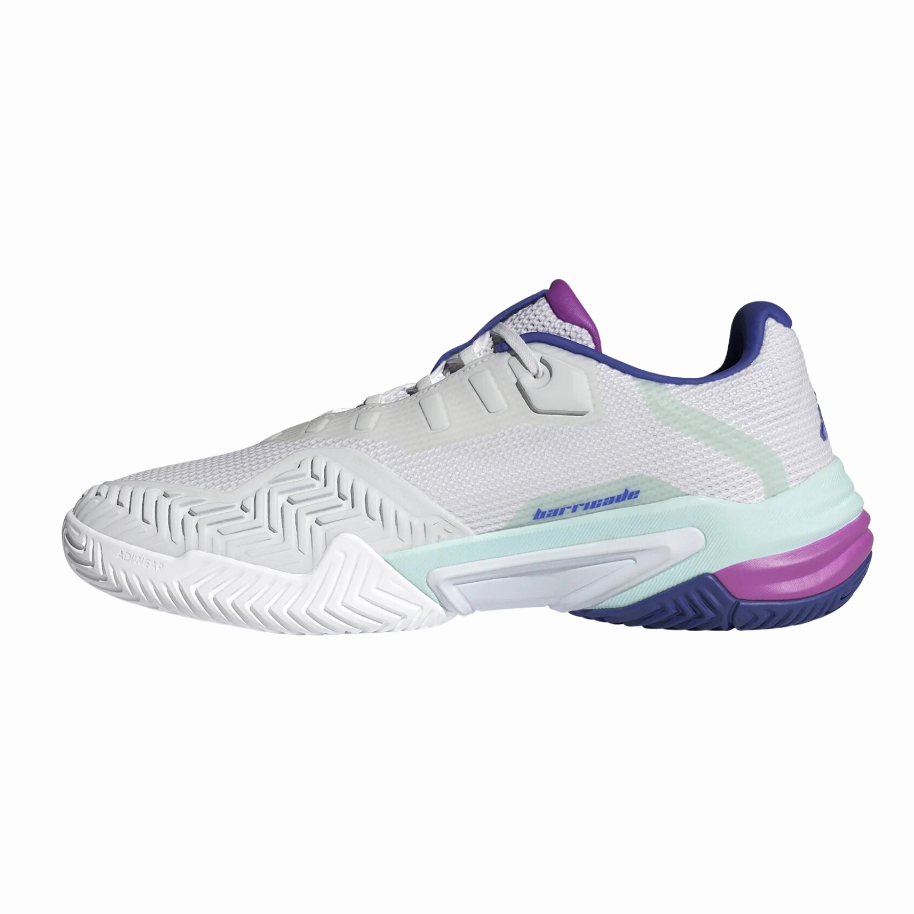 Adidas Barricade 13 Men Tennis Shoes - White/LUCBLU/SEFLAQ Secure Shift