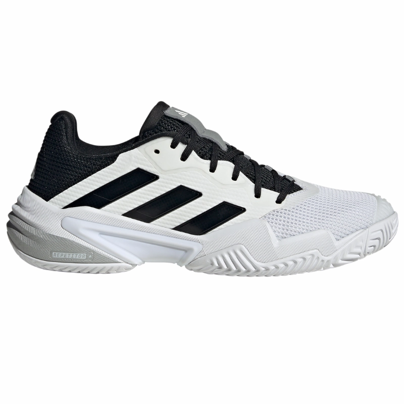 Adidas Barricade 13 Mens White/Core Black/Grey Three Tennis Shoes