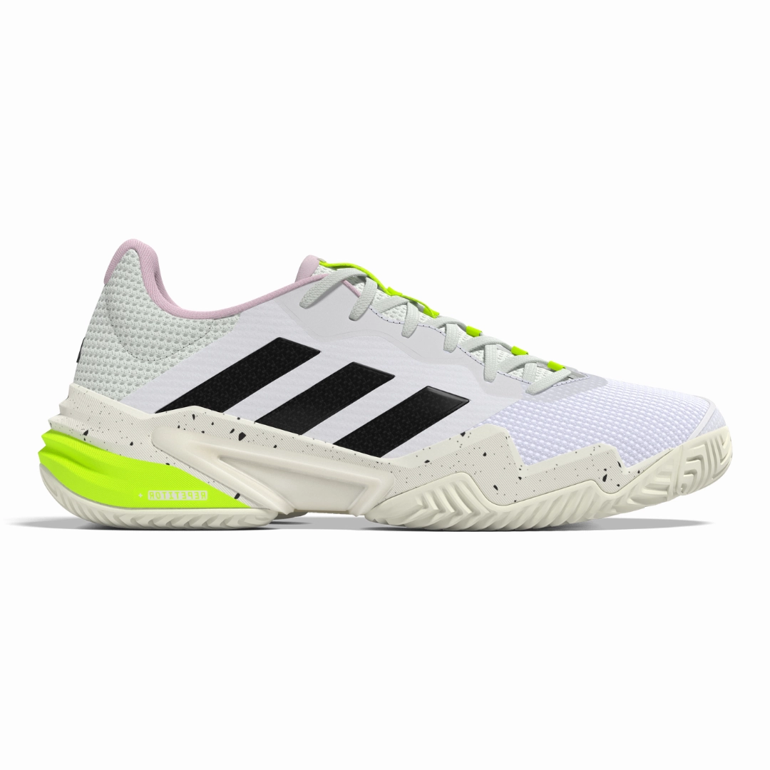 Adidas Barricade 13 Women Tennis Shoes - White/Black/Jade