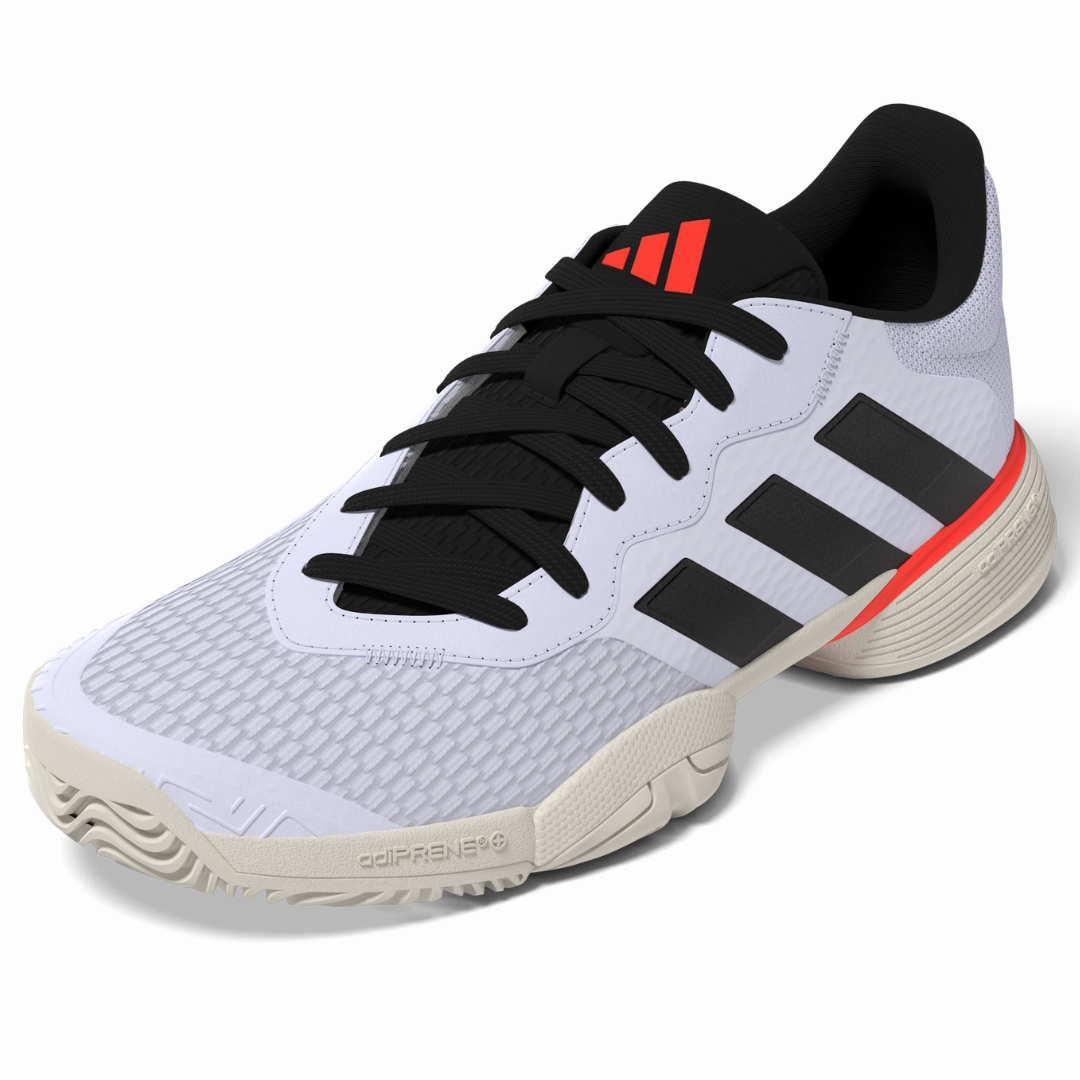 Adidas Barricade Kids Tennis Shoes - Black/White Ankle Lock