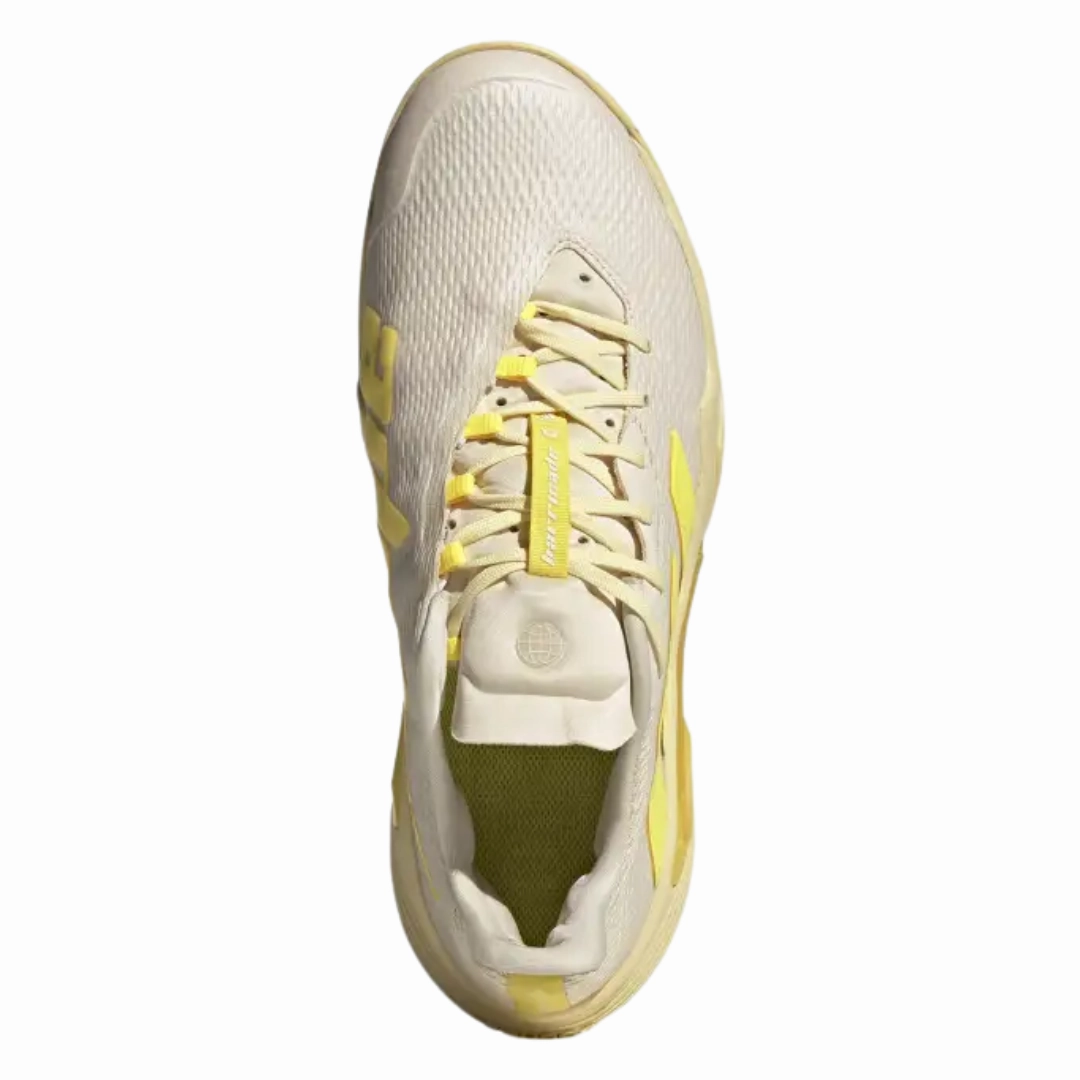 Adidas Barricade Men Tennis Shoes - Ecru Tint/ Beam Yellow/Almost Yellow Midfoot Control