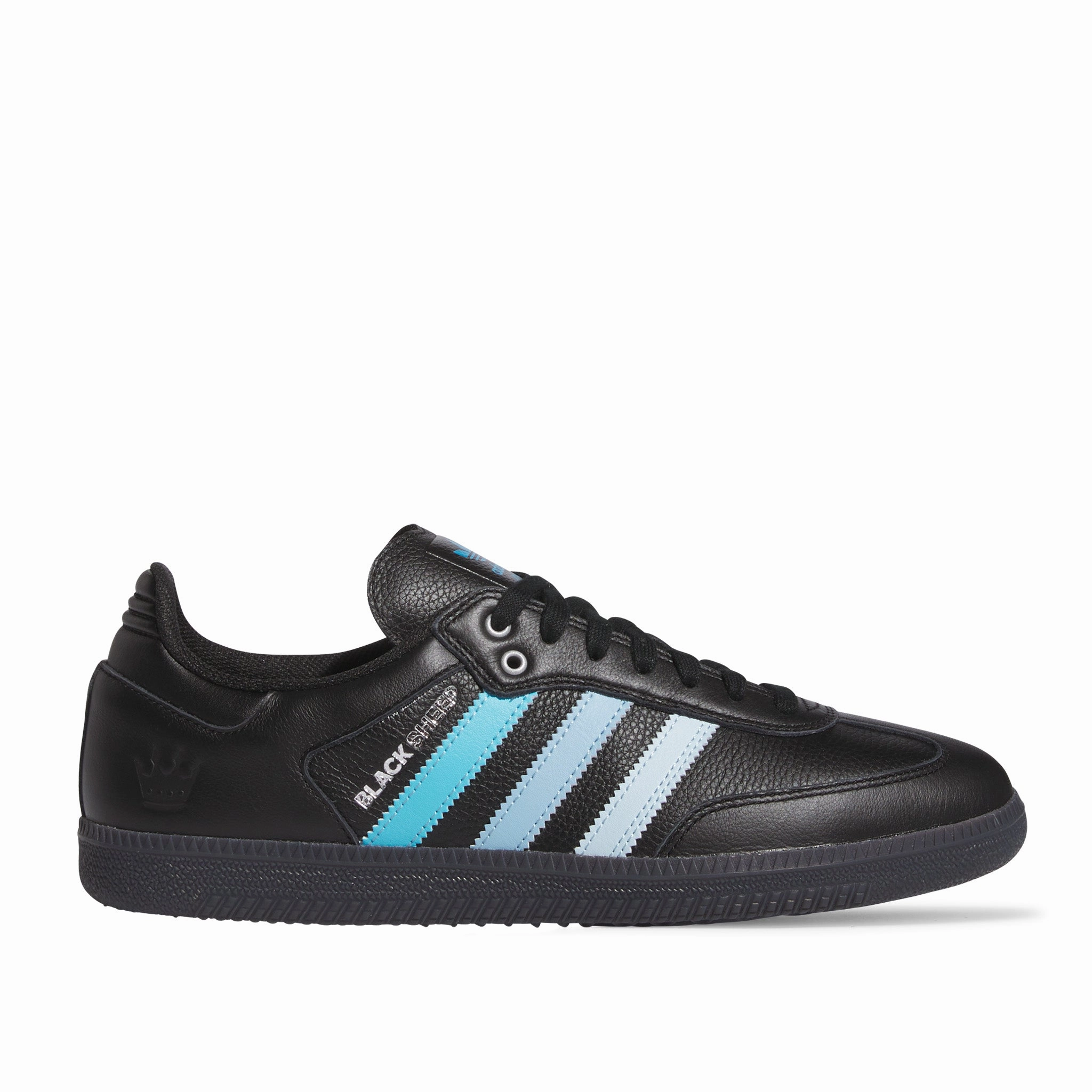 Soft Ride Adidas Black Sheep x  Charlotte FC Samba Black/White/Clear Blue Sale