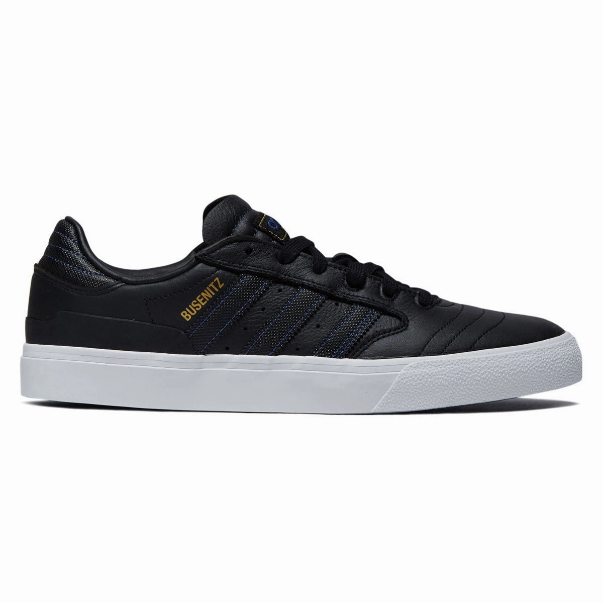 Adidas Busenitz Vulc II Shoes - Core Black/Core Black/Ftwr White Flex Step Solid Build