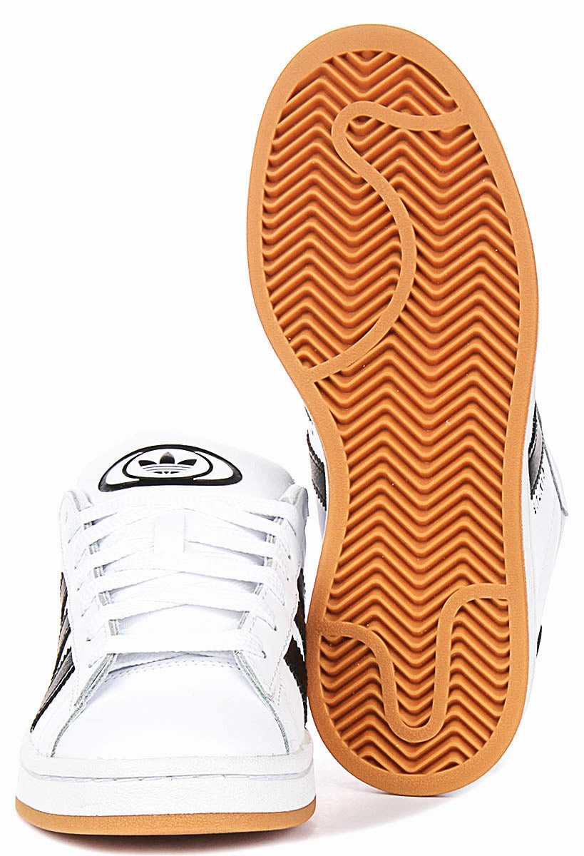 Adidas Campus 00S J In White Black For Youth Non - Slip Outsole