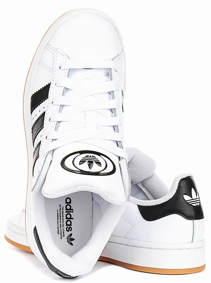 Adidas Campus 00S J In White Black For Youth Non - Slip Outsole