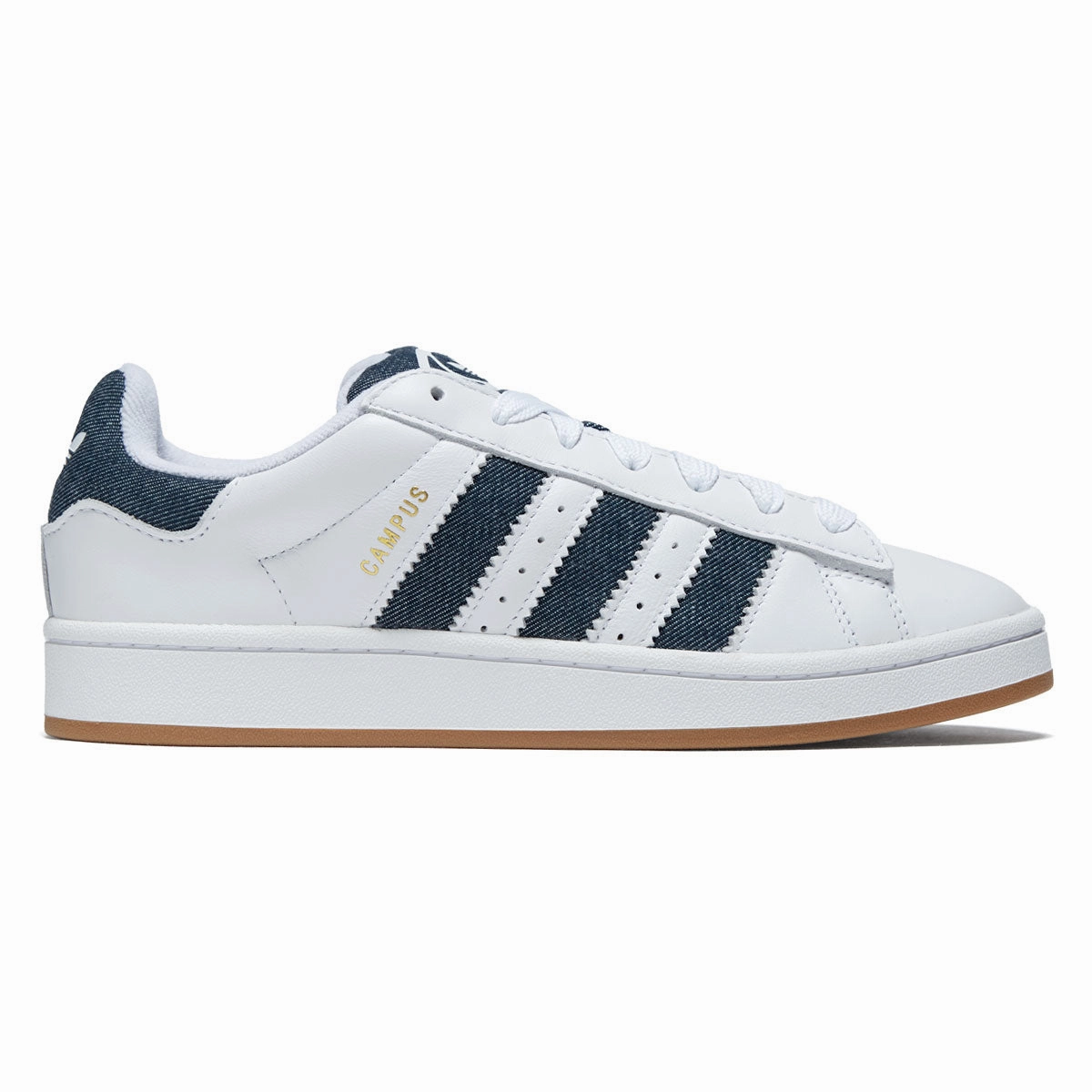 Adidas Campus 00s Shoes - Ftwr White/Night Indigo/Gold Metallic Grip Ride