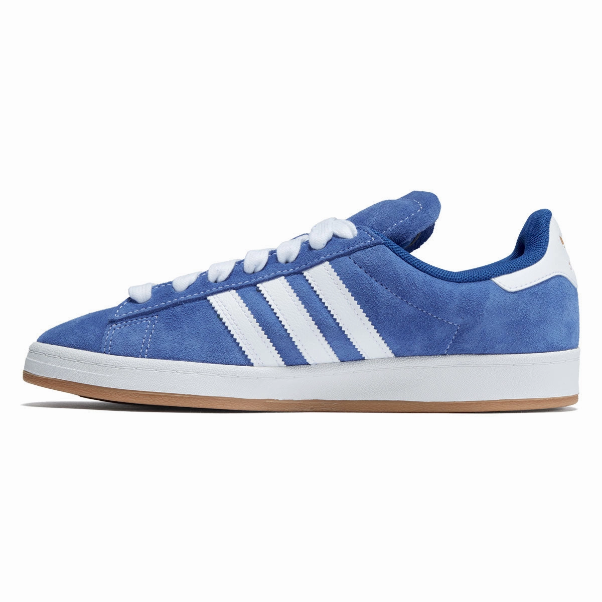 Adidas Campus ADV Shoes - Royal Blue/Ftwr White/Gold Metallic Double Stitch