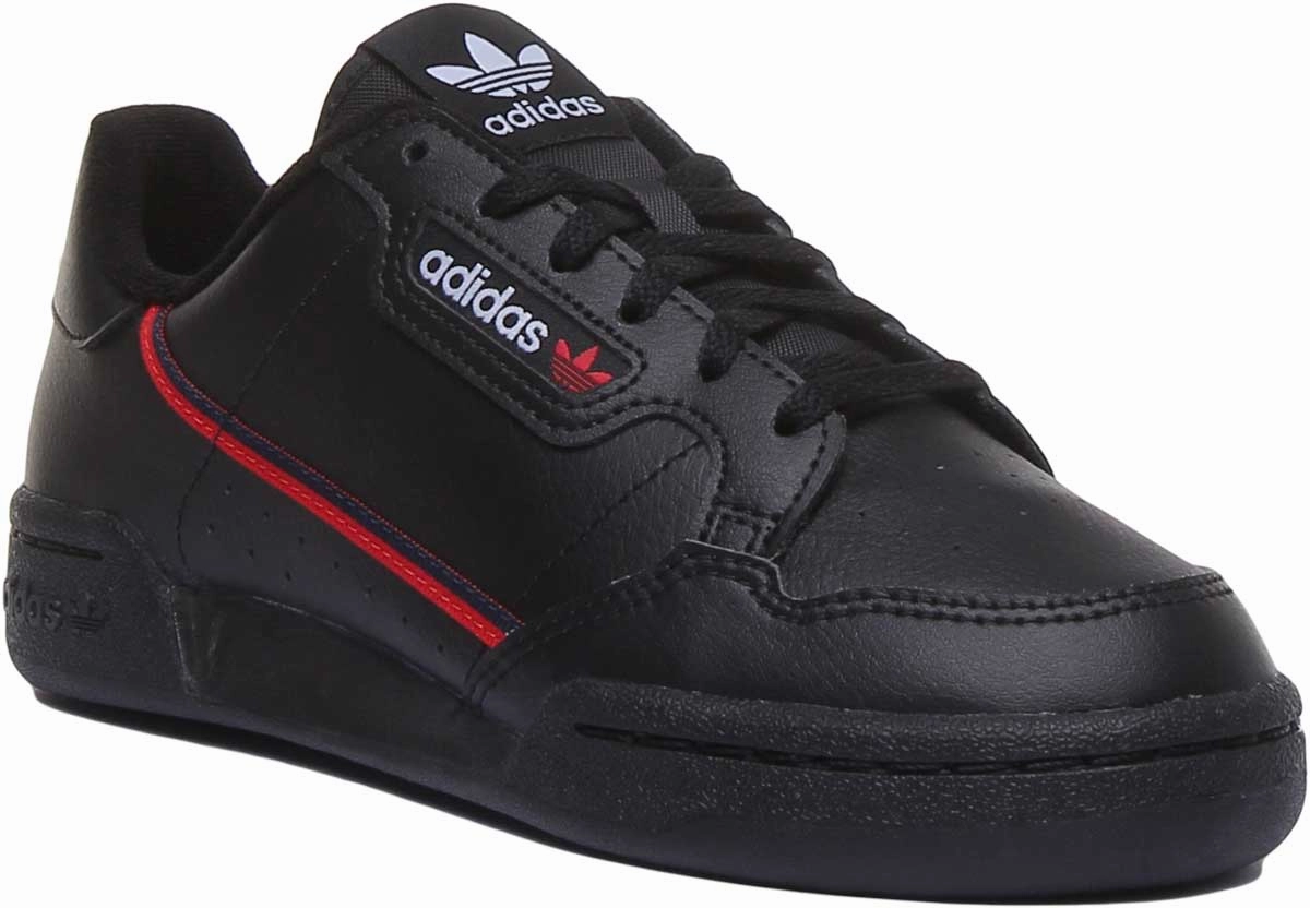 mud - running shoes Adidas Continental 80J Leather Trainers In Black For Youth