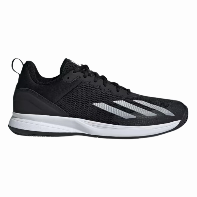 Adidas Courtflash Speed Tennis Shoes - Core Black / Cloud White / Core Black Breath Panel