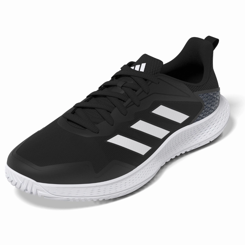 Adidas Defiant Speed Mens Tennis Shoes - Core Black / White / Grey Four Stable Base Structure
